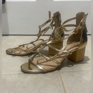 Nanette Leporde Gold Metallic Sandals